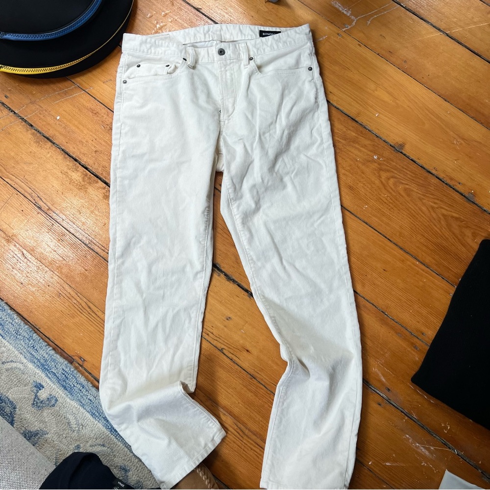 Bonobos cream corduroy pants 34 / 32
